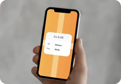 Hittar inte ditt presentkort i Glede appen?