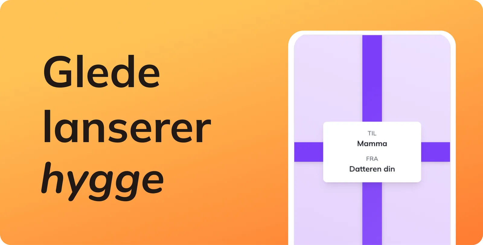 Glede lanserar Hygge – en presentkortstjänst för privatpersoner!