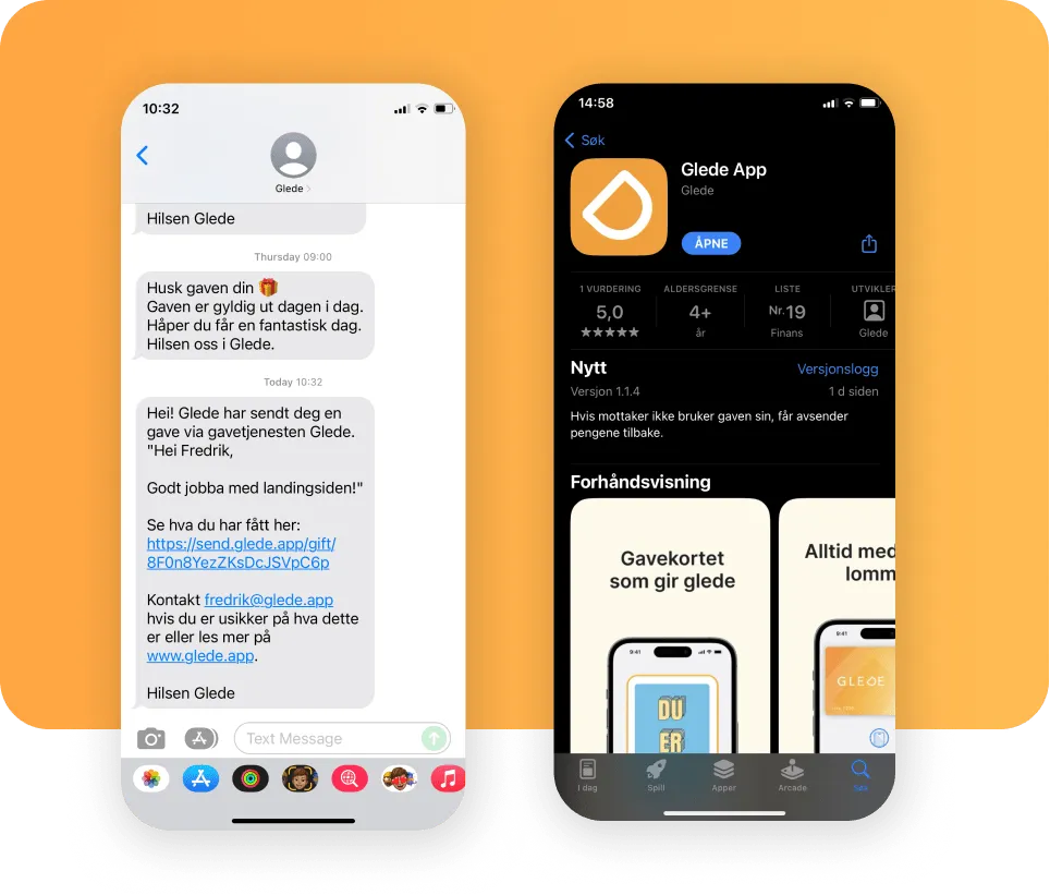 Ladda ner Glede appen